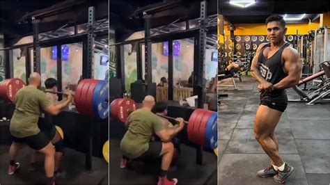 justin vicky squat video|Bodybuilder Justyn Vicky Dead at 33 After Barbell。